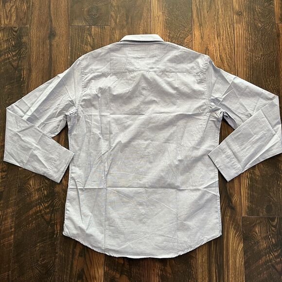 MICHAEL BRANDON BUTTON DOWN SHIRT MEN LARGE BLUE LONG SLEEVE COLLARED SOFT TOUCH - Picture 9 of 10